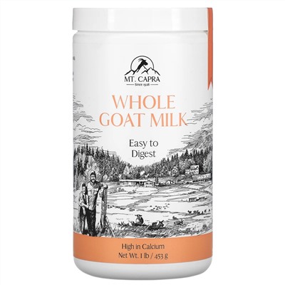 Mt. Capra, Whole Goat Milk , 1 lb (453 g)