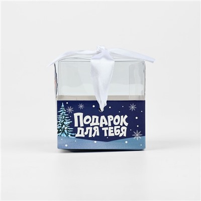Коробка подарочная новогодняя складная «Снеговик», 7×7×7 см