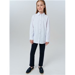 Комплект для девочек: блузка текстильная, жилет трикотажный