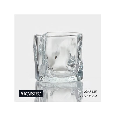 Стакан Magistro IceBar. Ice, 250 мл, стекло, прозрачный
