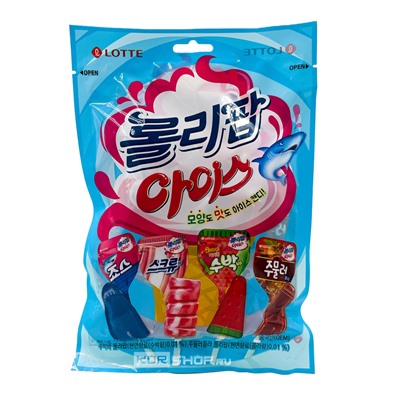 Леденцы на палочке в форме мороженого Lollipop Lotte, Корея, 132 г Акция