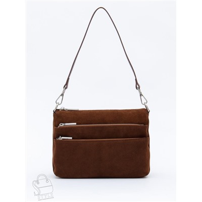 Сумка женская кожаная 8269PEF cocoa Polina&Eiterou  в Новосибирске