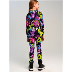 Термокомплект трикотажный для девочек: брюки, толстовка