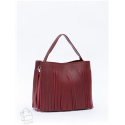 Сумка женская кожаная 2385-1Y d.wine red Polina&Eiterou