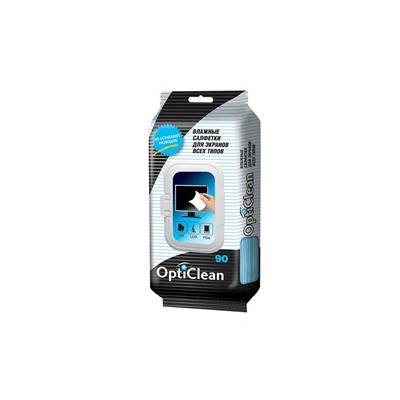 OptiClean Влажные салфетки 90шт для экранов всех типов