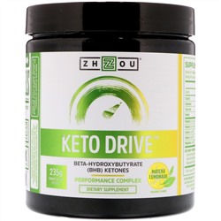 Zhou Nutrition, Keto Drive, лимонад с матча, 8,29 унц. (235 г)