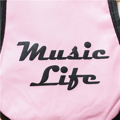 Чехол для укулеле сопрано Music Life, 20×8×57 см, розовый