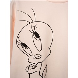 Комплект трикотажный для девочек: фуфайка (футболка), шорты