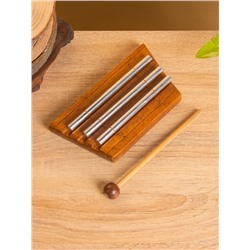 Сувенирный музыкальный инструмент «Ксилофон», 18×9×3 см, махагон, алюминий