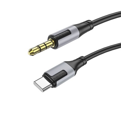 Кабель Type-C - 3.5mm Borofone BL19 Creator (повр. уп.)  100см   (black)