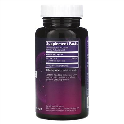 MRM, Red Yeast Rice, 60 Vegan Capsules