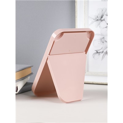 Зеркало настольное розовое 15*1,6*22 / U846 /уп 50/100 розовое