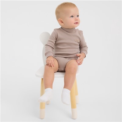 Боди - водолазка детская MINAKU, рост 62-68 см, коричневое