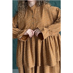 Платье женское  PUFF059/03/Коричневый, бежевый