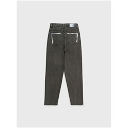 Брюки текстильные джинсовые для девочек