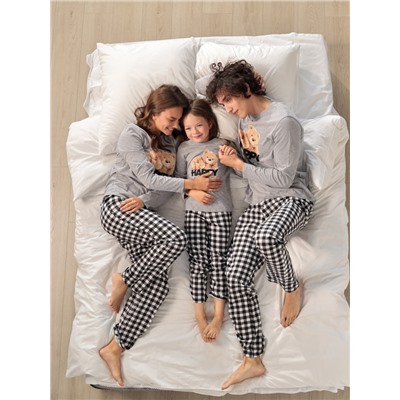 Пижама новогодняя детская KAFTAN Happy together размер 30 (98-104 см)