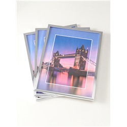 Набор фоторамок для фото 30×40 см Lumo, 3 шт., (пластиковый экран), серебро