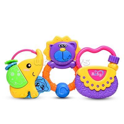 Набор погремушек "Весёлое детство" в пакете