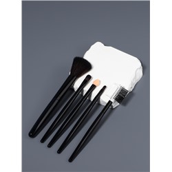 Набор кистей для макияжа SMOKY, 5 шт., чёрный