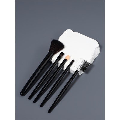 Набор кистей для макияжа SMOKY, 5 шт., чёрный