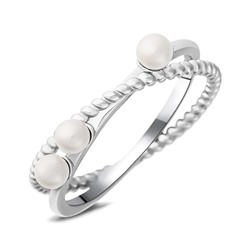 Кольцо, жемчуг swarovski, Z-27715