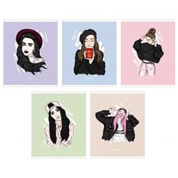 Тетрадь  48л клетка "Only for girls" ТКК2Л487852 Listoff