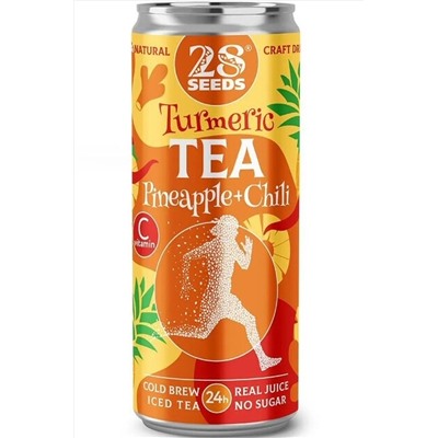 Чай Куркуминный "Ананас + Чили" ж/б 330мл ЭКОПРОДУКТЫ, 1136985