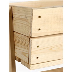 Стеллаж деревянный, 3 ящика 100×54×50 см, «Добропаровъ»