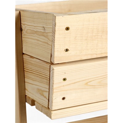 Стеллаж деревянный, 3 ящика 100×54×50 см, «Добропаровъ»