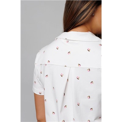 Пижама с шортами с шортами и рубашкой 410WHT НАТАЛИ, 1131172