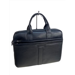 Сумка-портфель мужская из натуральной кожи, цвет чёрный