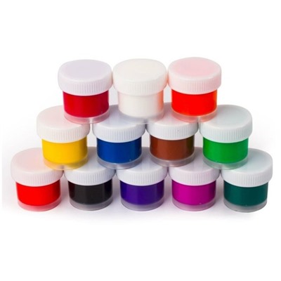 Набор акриловых красок 12 цв. 240 мл, глянцевые