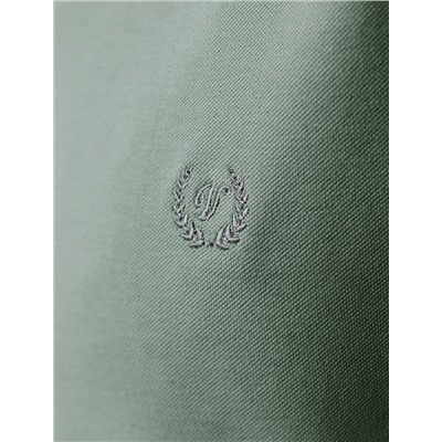 Футболка-поло из фактурного трикотажа