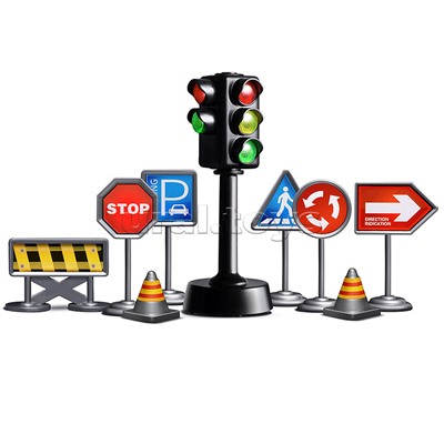 Набор дорожных знаков "Мой друг-светофор!" в коробке