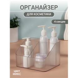Органайзер для хранения «LIGHT», 4 секции, 18×15×12 см, МИКС