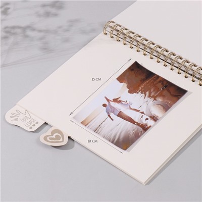 Фотоальбом на спирали 20 листов «Мы семья», объёмный элемент и 4 вкладки, 24×24 см