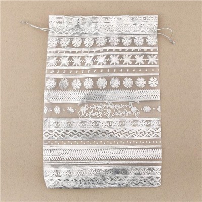 Мешочек подарочный органза «Волшебного Нового года», 20×30 см ± 1.5 см