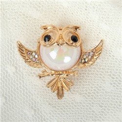 Брошь Сова / 3421-1 /уп 24/