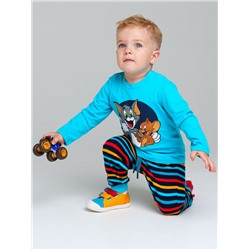 Комплект детский трикотажный для мальчиков: фуфайка (футболка с длинными рукавами), брюки