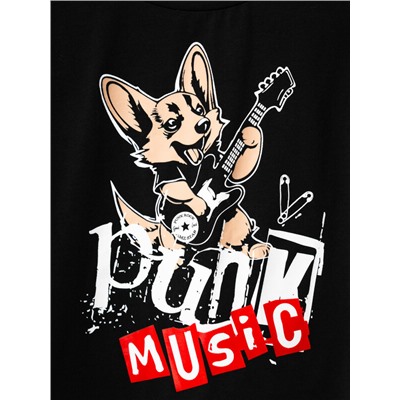 Комплект трикотажный для девочек: фуфайка (футболка), шорты