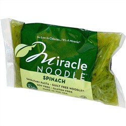Miracle Noodle, Шпинат, Лапша Ширатаки, 7 унций (198 г)