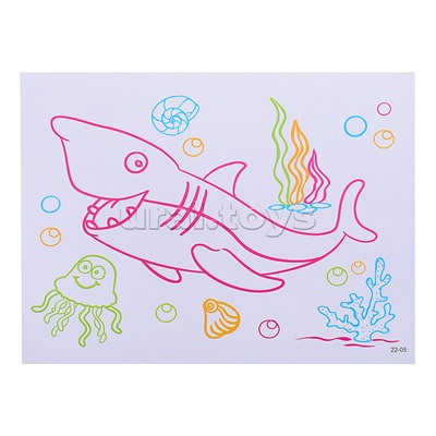 Доска для рисования "Единорог 3D" в коробке