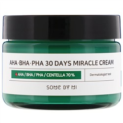 Some By Mi, Крем с кислотами AHA, BHA, и PHA, для устранения несовершенств кожи за 30 дней, 60 г