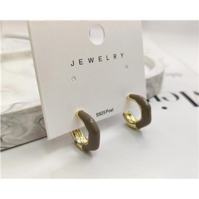 Серьги с эмалью