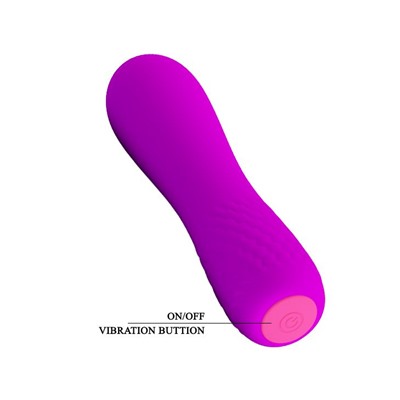 Лиловый мини-вибратор Beau - 11,9 см.