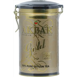 AKBAR. Gold Ceylon 225 гр. жест.банка