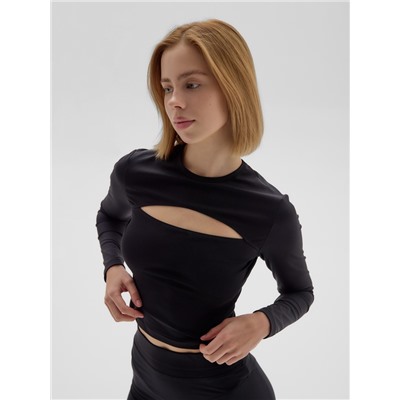 Рашгард с размером спортивный женский MINAKU, чёрные, размер 44