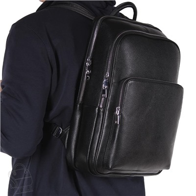 Рюкзак мужской кожаный 131419-37H black Heanbag