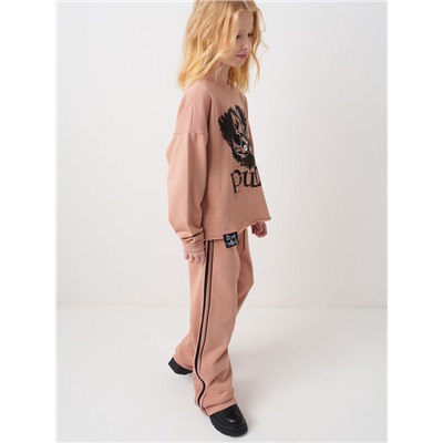 Комплект трикотажный для девочек: толстовка, брюки