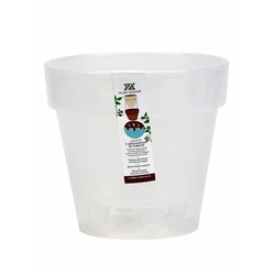 Кашпо со вставкой «Порто», 3.5 л, d=20 см, h=19 см, пластик, для орхидей, прозрачное